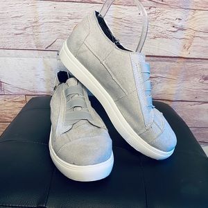 NWOT Grey casual slip on sneakers